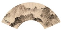 胡佩衡 1936年作 山水 扇面镜心